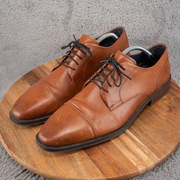 Cole Haan Grand Os Lace Up Oxford Size 11.5 M Brown Leather C27033 - Picture 3 of 7